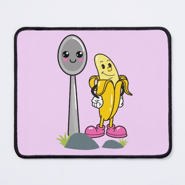 Item preview, Rejected cartoon sticker banana spoon designed and sold by Shoptharinz.