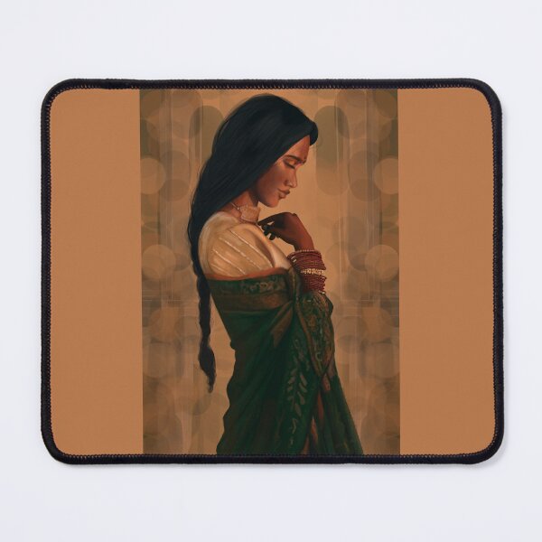 Item preview, Green Saree Lady designed and sold by Rushika Rathod.