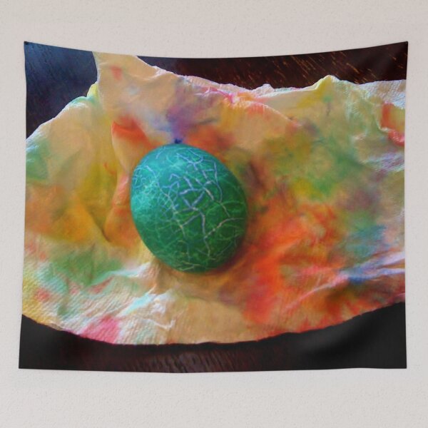 Item preview, Cracked Teal Easter Egg designed and sold by Nalinne Jones.