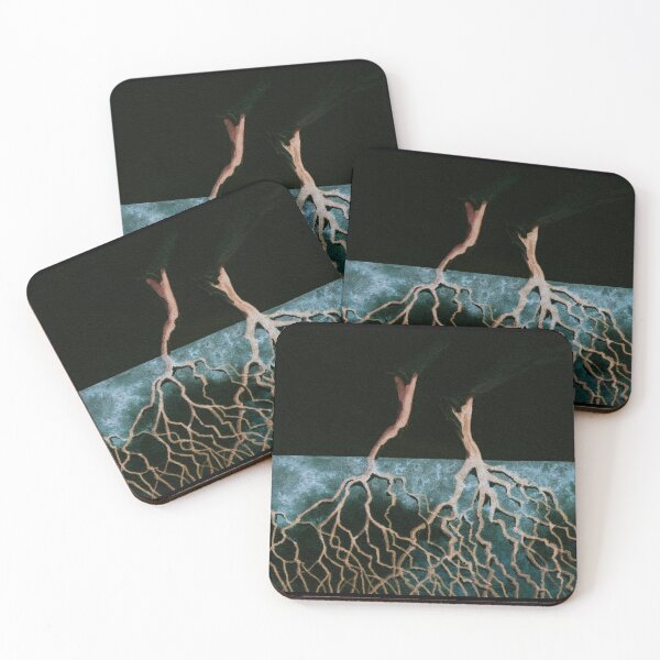 Item preview, Dry burnt trees and roots in the ground designed and sold by IrinaIkar.