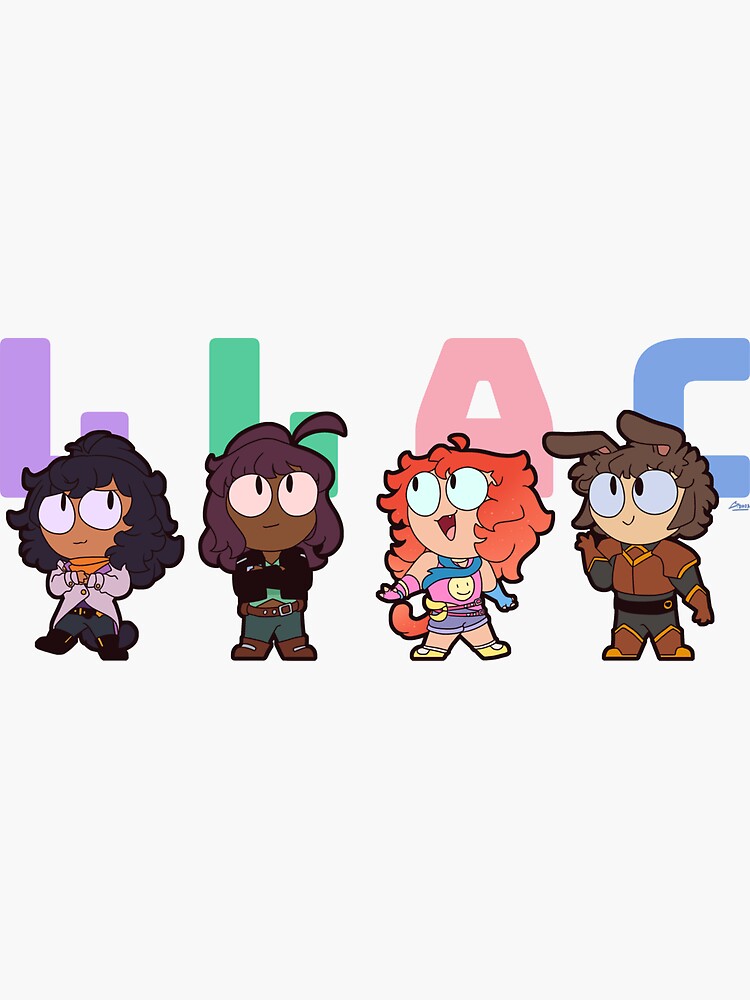 Team Llac Chibis Sticker For Sale By Epikbecky Redbubble 4331