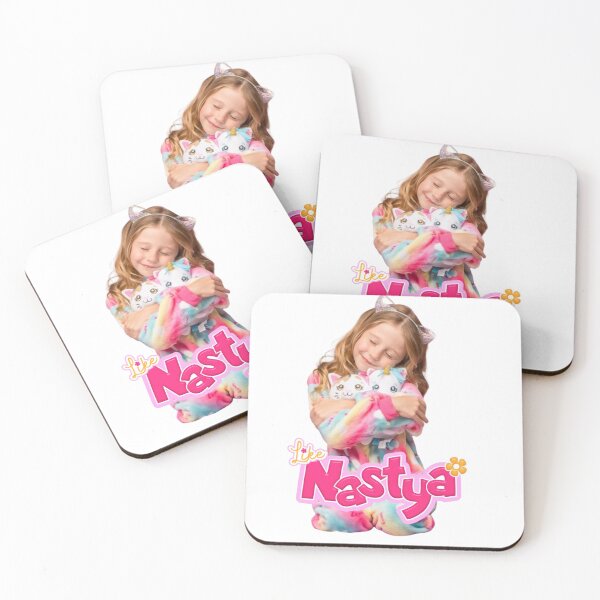 Item preview, like Nastya with a cat ears headband and holding a cute teddy cats | like nastya designed and sold by theJuniorJams.