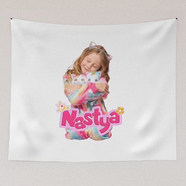 Item preview, like Nastya with a cat ears headband and holding a cute teddy cats | like nastya designed and sold by theJuniorJams.