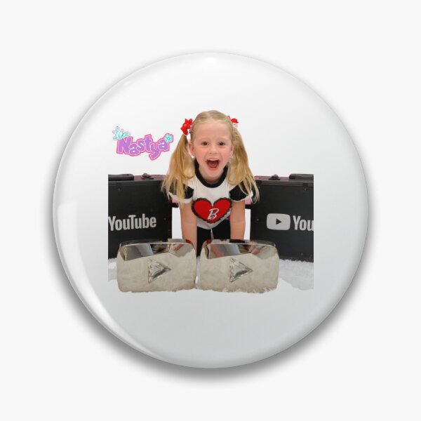 Item preview, like nastya with youtube silver play bottons| stacy toys | like nastaya logo designed and sold by theJuniorJams.
