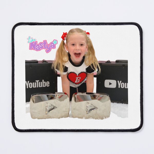Item preview, like nastya with youtube silver play bottons| stacy toys | like nastaya logo designed and sold by theJuniorJams.