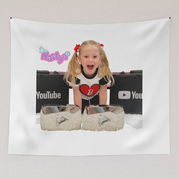Item preview, like nastya with youtube silver play bottons| stacy toys | like nastaya logo designed and sold by theJuniorJams.