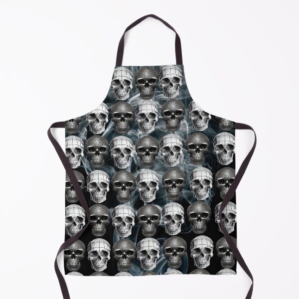 Item preview, GHOSTLY METAL SKULLS PATTERNS designed and sold by DanaMire.