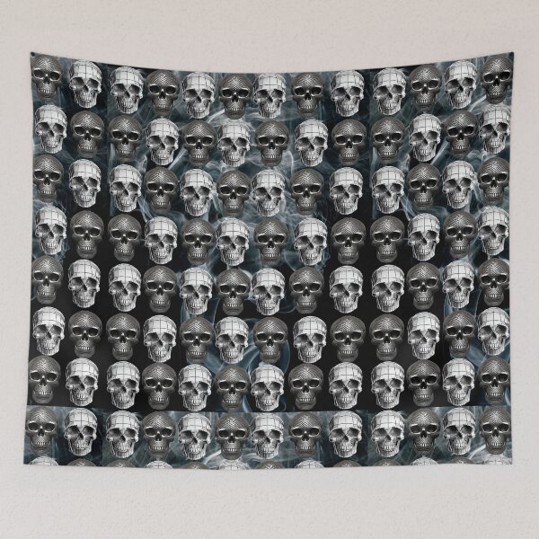 Item preview, GHOSTLY METAL SKULLS PATTERNS   designed and sold by DanaMire.