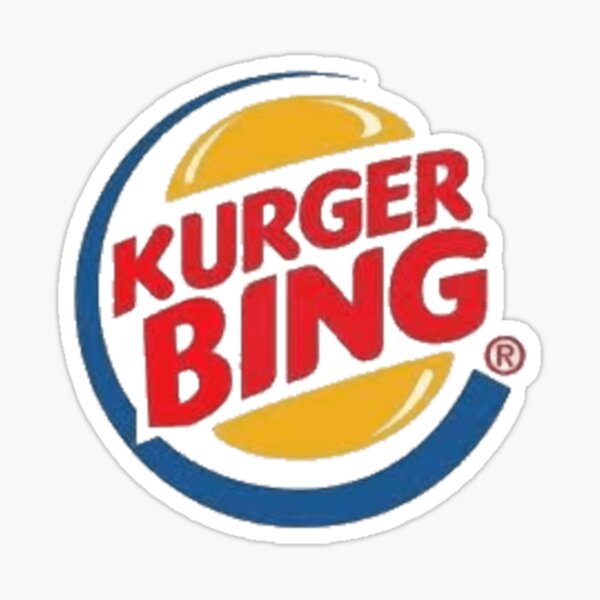 Item preview, Kurger bing Company name parody company logos Business logo parody fast food designed and sold by xenxanses2.