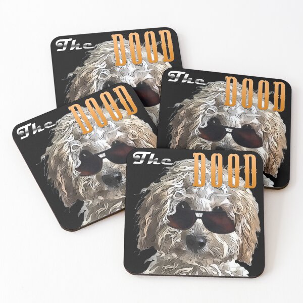 Item preview, The DOOD - Doodle Dog in Sunglasses designed and sold by 8PawsStudio.