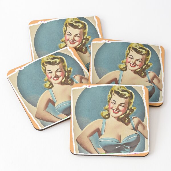Item preview, Squinting Pinup Girl designed and sold by cutestpinups.
