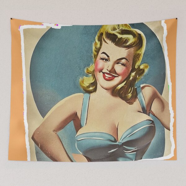 Item preview, Squinting Pinup Girl designed and sold by cutestpinups.