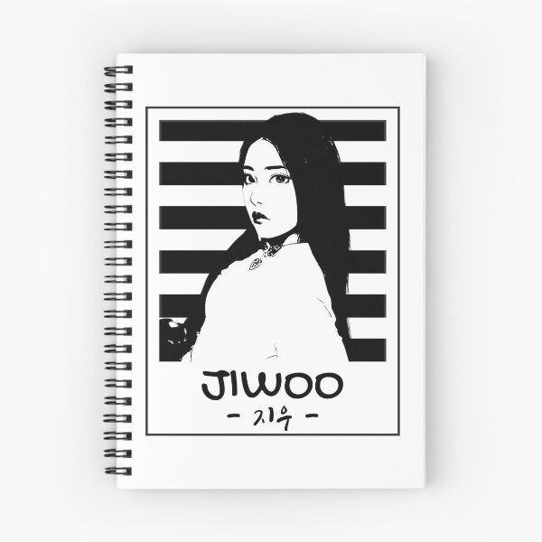 Item preview, NMIXX Jiwoo Silhouette Black and White designed and sold by AliffStudio.