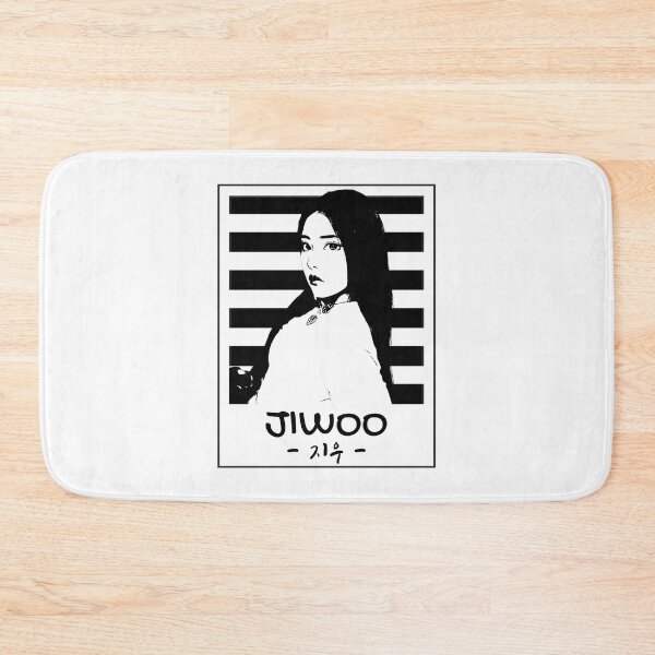 Item preview, NMIXX Jiwoo Silhouette Black and White designed and sold by AliffStudio.