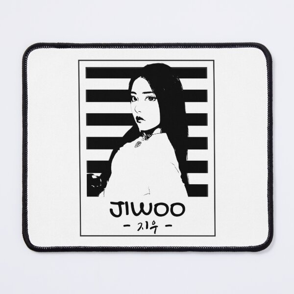 Item preview, NMIXX Jiwoo Silhouette Black and White designed and sold by AliffStudio.