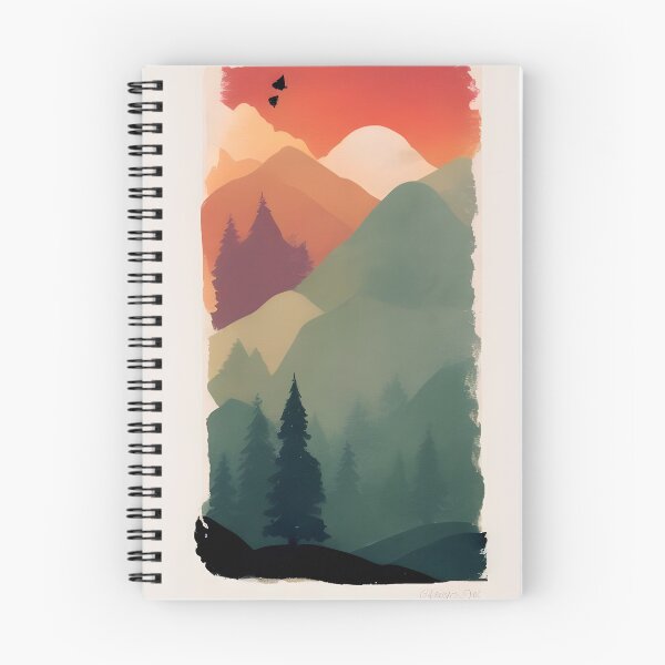 Item preview, Enhance Your Space with Our Beautiful Selection of Minimalist Landscape Mountain Trees Prints designed and sold by supeart.