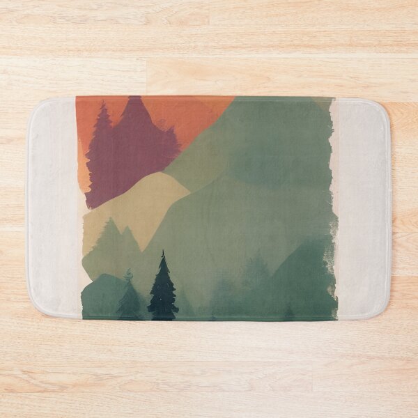 Item preview, Enhance Your Space with Our Beautiful Selection of Minimalist Landscape Mountain Trees Prints designed and sold by supeart.
