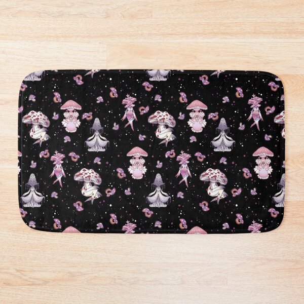 Item preview, Mushroom Pattern | Black Background  designed and sold by TinyKatCreative.
