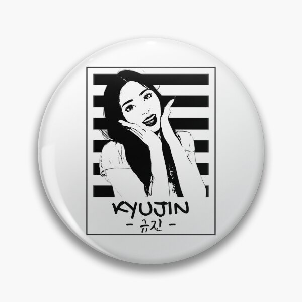 Item preview, NMIXX Kyujin Silhouette Black and White designed and sold by AliffStudio.