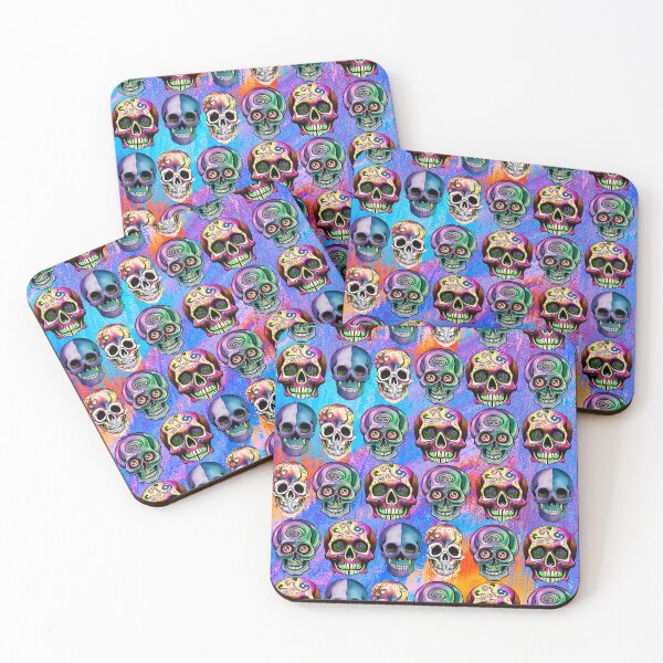 Item preview,  FESTIVE COLORFUL  SKULL PATTERNS - WATERCOLOR PAINT  designed and sold by DanaMire.