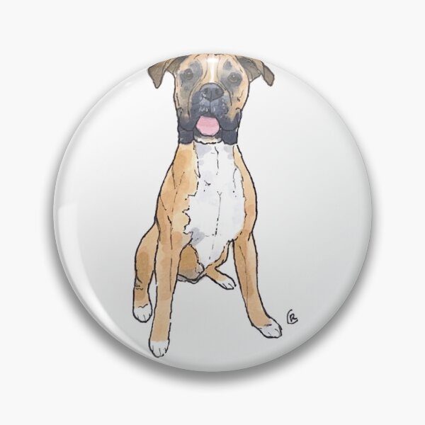 Item preview, Boxer Dog Illustration designed and sold by rita-andi.