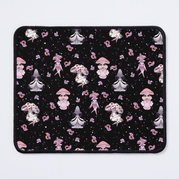 Item preview, Mushroom Pattern | Black Background designed and sold by TinyKatCreative.