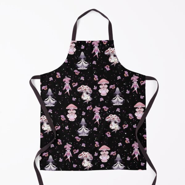 Item preview, Mushroom Pattern | Black Background designed and sold by TinyKatCreative.