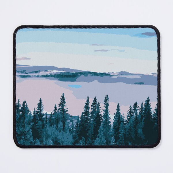 Item preview, Forest Landscape Illustration:- Forest Wall Art-Forest Art Print designed and sold by typoinspired.