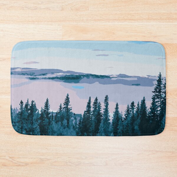 Item preview, Forest Landscape Illustration:- Forest Wall Art-Forest Art Print designed and sold by typoinspired.