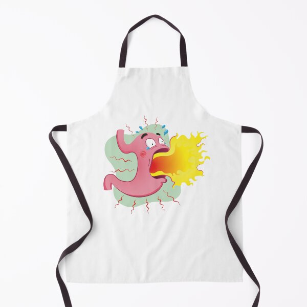 Item preview, Stomach mascot with heartburn and burning. Anatomy and symptom. Ideal for training and education materials designed and sold by LucianoCosmo.