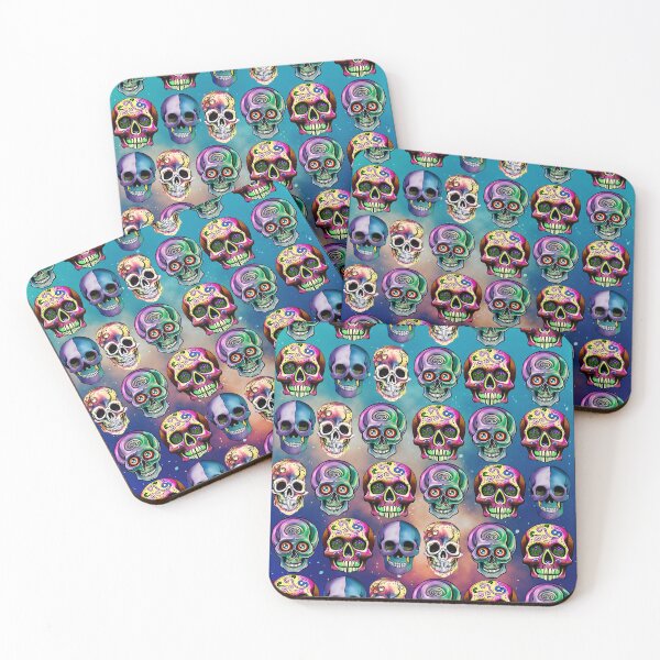 Item preview,   COLORFUL  SKULL PATTERNS - GALAXY BACKGROUND  designed and sold by DanaMire.