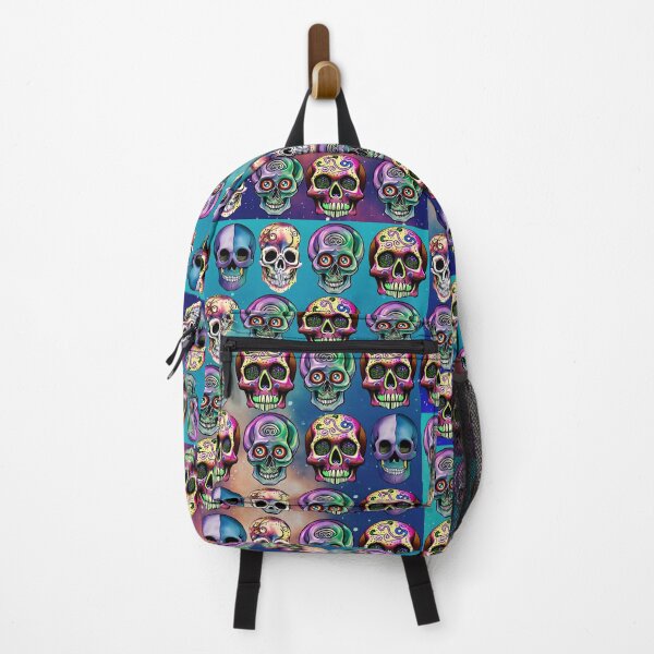 Item preview, COLORFUL SKULL PATTERNS - GALAXY BACKGROUND designed and sold by DanaMire.