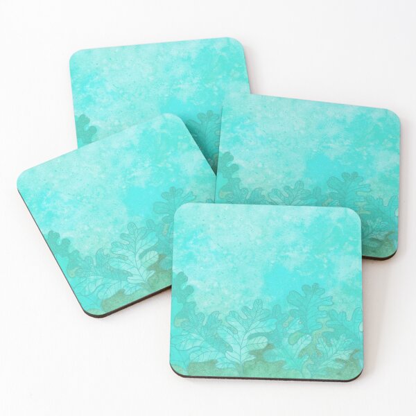Item preview,  Blue textured oak leaves designed and sold by IrinaIkar.
