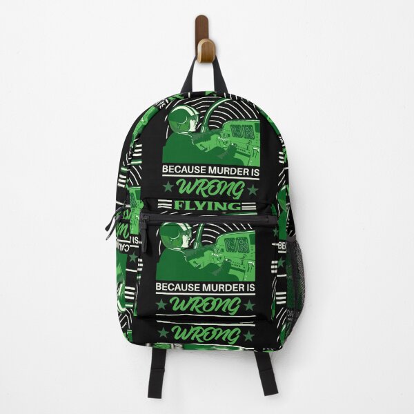 Item preview, Flying Because Murder Is Wrong Green designed and sold by SpicyAviator.