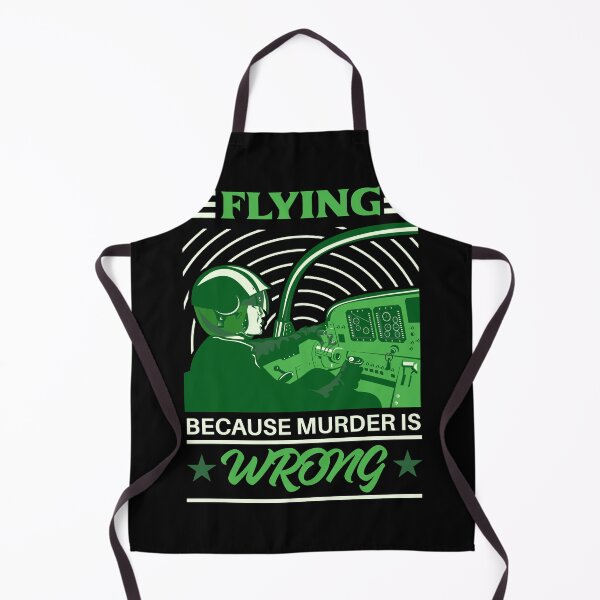 Item preview, Flying Because Murder Is Wrong Green designed and sold by SpicyAviator.