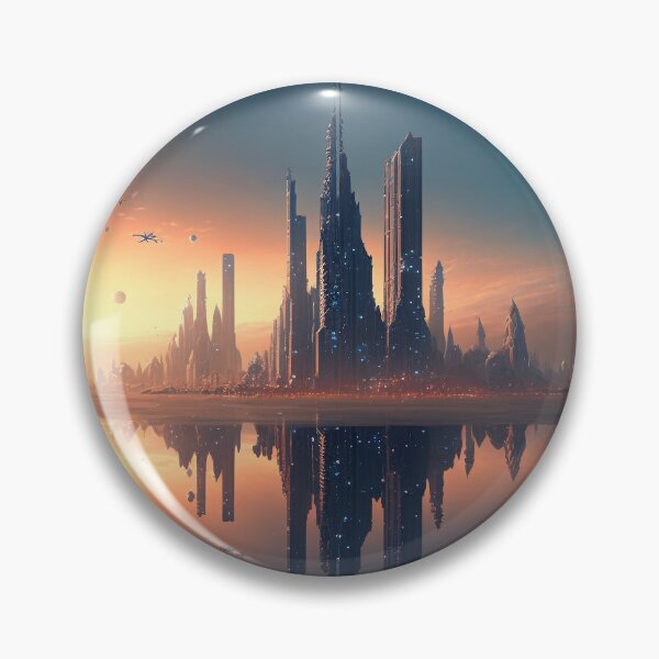 Item preview, Ciudad de ciencia ficción en el lago designed and sold by Rednellanad.
