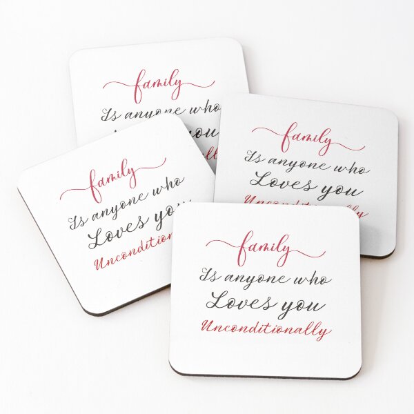 Item preview,  family is anyone who loves you unconditionally designed and sold by Itsforyou1.