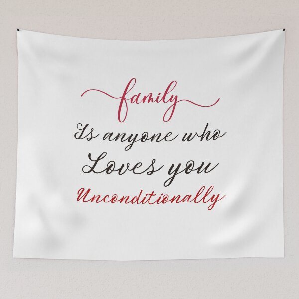 Item preview,  family is anyone who loves you unconditionally designed and sold by Itsforyou1.