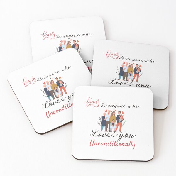 Item preview,  family is anyone who loves you unconditionally designed and sold by Itsforyou1.