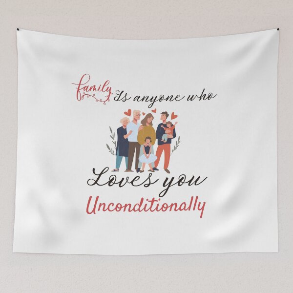 Item preview,  family is anyone who loves you unconditionally designed and sold by Itsforyou1.