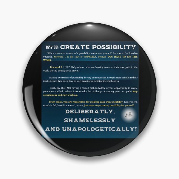 Item preview, Day 22 of the year: Create possibility! designed and sold by BuddyBoots.