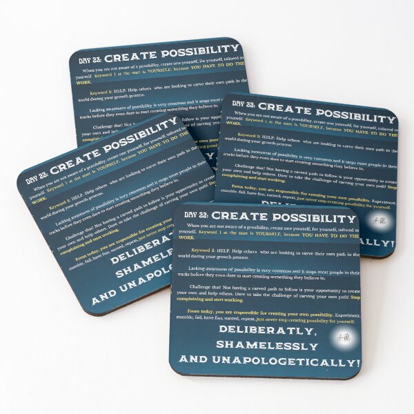 Item preview, Day 22 of the year: Create possibility! designed and sold by BuddyBoots.