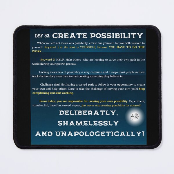 Item preview, Day 22 of the year: Create possibility! designed and sold by BuddyBoots.