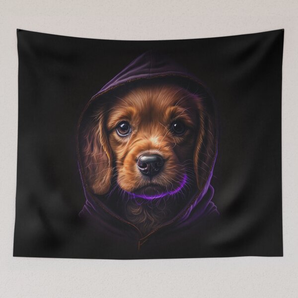 Item preview, Cute Dog Wearing Hoodie designed and sold by toxicdz.