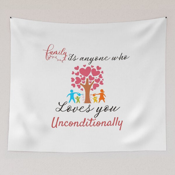 Item preview,  family is anyone who loves you unconditionally designed and sold by Itsforyou1.