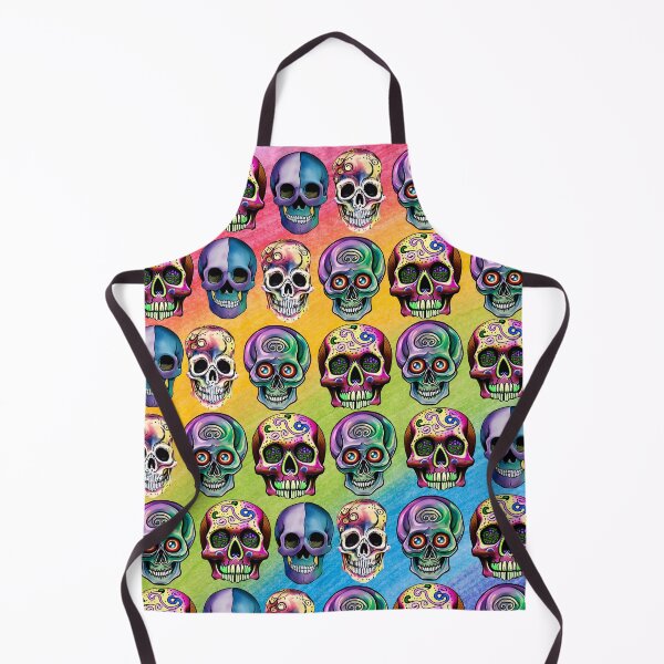 Item preview, COLORFUL SKULL PATTERNS - RAINBOW SKULLS designed and sold by DanaMire.