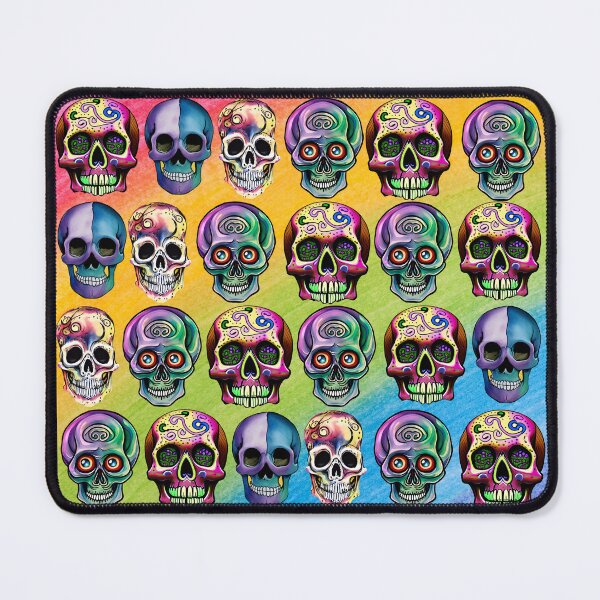 Item preview, COLORFUL SKULL PATTERNS - RAINBOW SKULLS designed and sold by DanaMire.