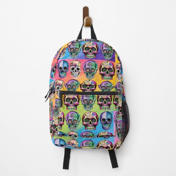 Item preview, COLORFUL SKULL PATTERNS - RAINBOW SKULLS designed and sold by DanaMire.