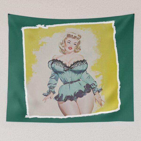 Item preview, Curvy Fashion Pinup Girl designed and sold by cutestpinups.