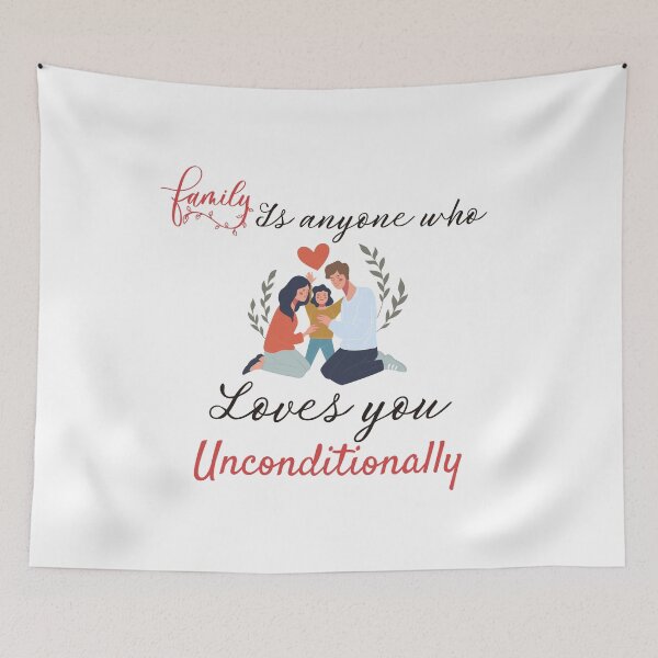 Item preview, family is anyone who loves you unconditionally designed and sold by Itsforyou1.